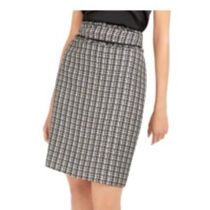 Calvin Klein Tweed Fringe Skirt